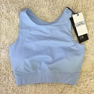 The Barbell Cartel blue Infinity sports bra size medium NWT